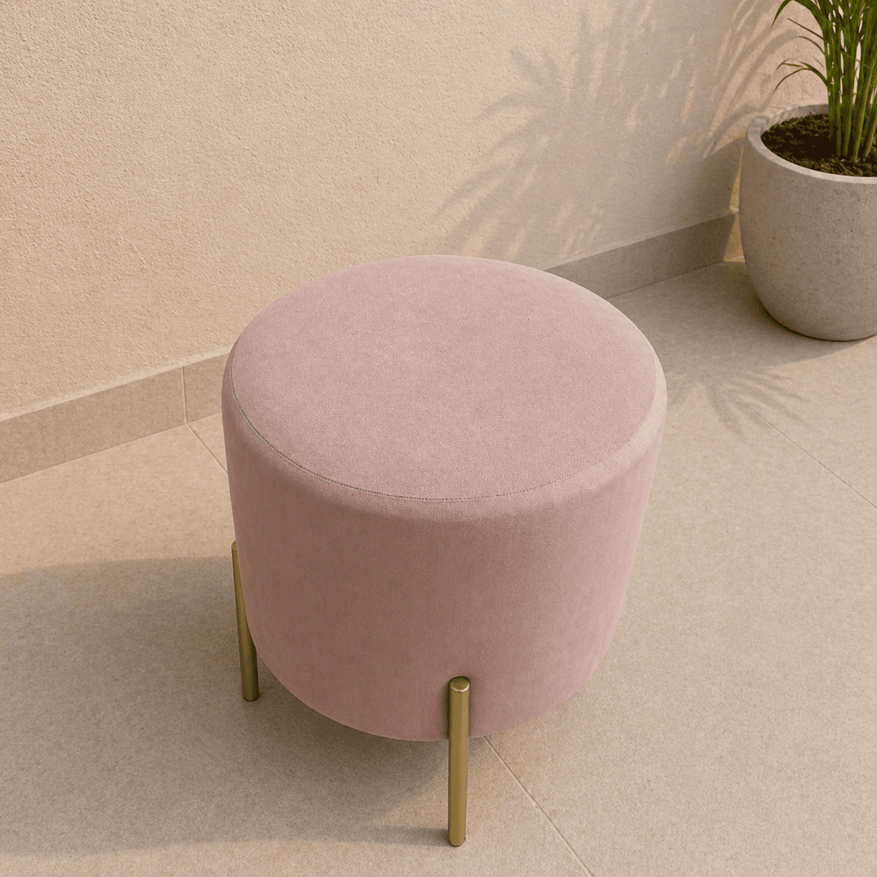 Puff Banqueta Monaco com design clean